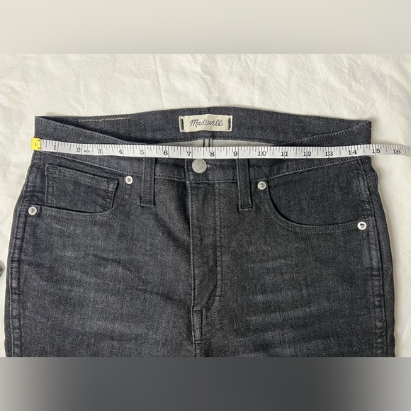 Madewell 10” High Rise Skinny Black Denim Jeans Size 27 - Picture 11 of 14